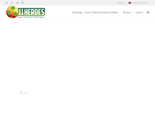 Tablet Screenshot of 11heroes.com